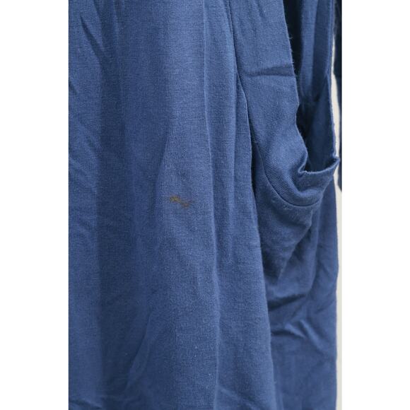 Lyss Loo Womens Open Front Cardigan Sweater Long Sleeve Size M Slate Blue EUC - Picture 2 of 5